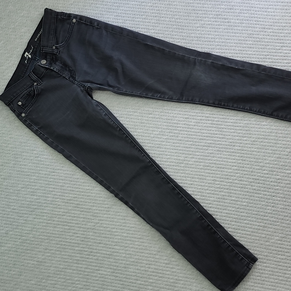 7 for all mankind Roxanne blue grey jeans